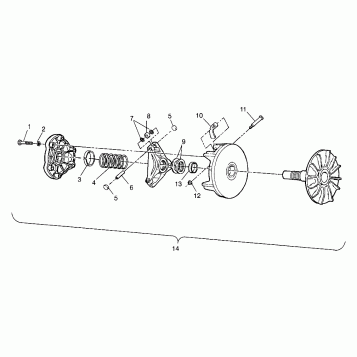 DRIVE CLUTCH Scrambler W967840 (4935823582C001)