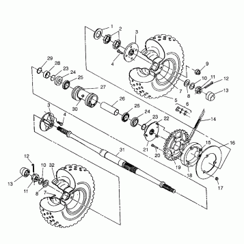 REAR WHEEL DRIVE Scrambler W967840 (4935823582C005)