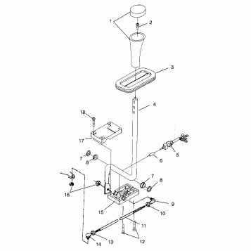 GEAR SELECTOR Scrambler W967840 (4935823582C008)