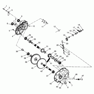GEARCASE Scrambler W967840 (4935823582C009)