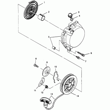 RECOIL STARTER Scrambler W967840 (4935823582D004)