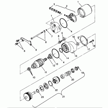 STARTING MOTOR Scrambler W967840 (4935823582D005)