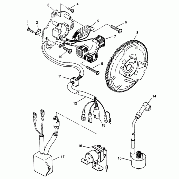 MAGNETO ASSEMBLY Scrambler W967840 (4935823582D006)
