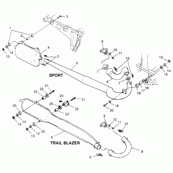 EXHAUST SYSTEM - W968540 (4935863586A013)
