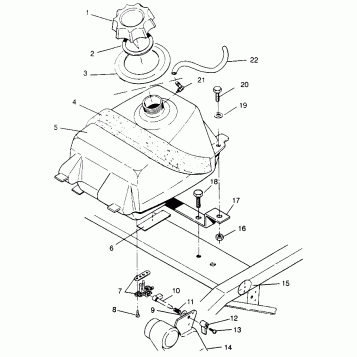 FUEL TANK - W968540 (4935863586A014)
