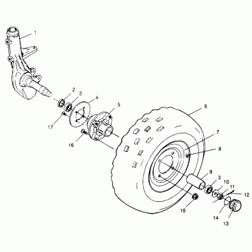 FRONT WHEEL - W968540 (4935863586B006)