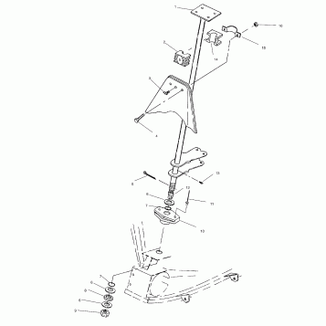 STEERING POST - W968540 (4935863586B010)