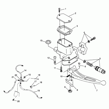 CONTROLS - MASTER CYLINDER/BRAKE LINE - W968540 (4935863586B012)