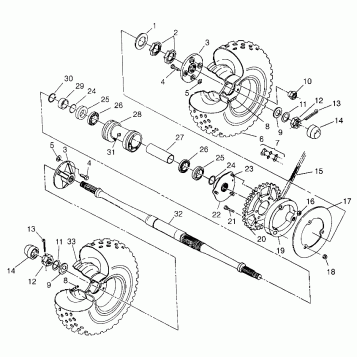 REAR WHEEL DRIVE - W968540 (4935863586C005)