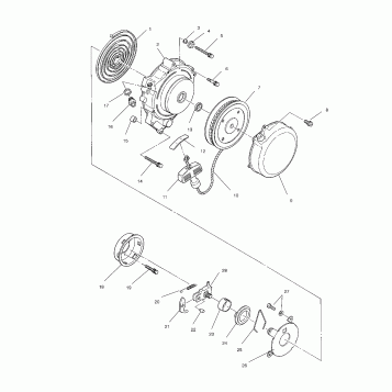 RECOIL STARTER (BLAZER) - W967827 (4935863586D008)