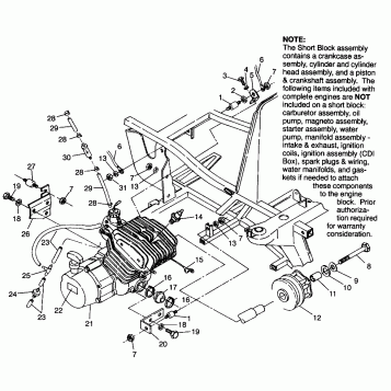 ENGINE MOUNTING Trail Boss W968527 (4935883588A009)