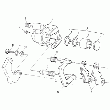 FRONT BRAKE Trail Boss W968527 (4935883588B003)