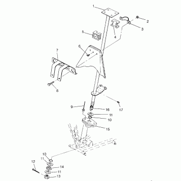 STEERING POST Trail Boss W968527 (4935883588B005)