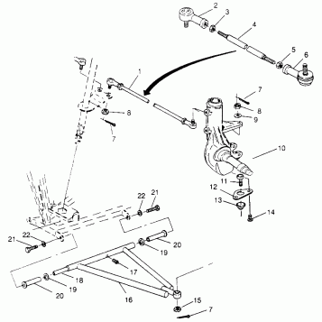 STEERING/A-ARM Trail Boss W968527 (4935883588B006)