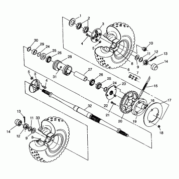 REAR WHEEL DRIVE Trail Boss W968527 (4935883588C002)