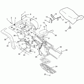REAR CAB and SEAT XPLORER 300 W969130 (4935903590A006)