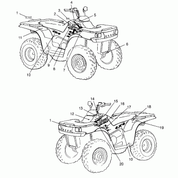 DECALS XPLORER 300 W969130 (4935903590A008)