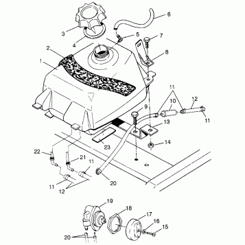 FUEL TANK XPLORER 300 W969130 (4935903590A013)