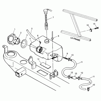 OIL TANK XPLORER 300 W969130 (4935903590A014)