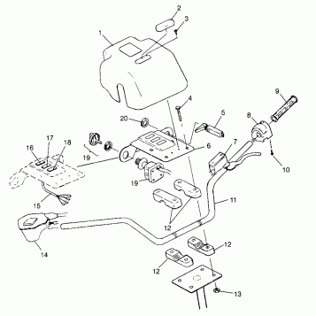 HANDLEBAR XPLORER 300 W969130 (4935903590B010)