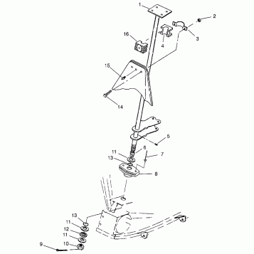 STEERING POST XPLORER 300 W969130 (4935903590B012)