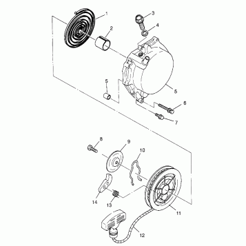 RECOIL STARTER XPLORER 300 W969130 (4935903590D003)