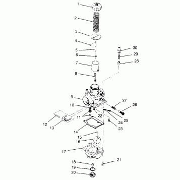 CARBURETOR XPLORER 300 W969130 (4935903590D005)