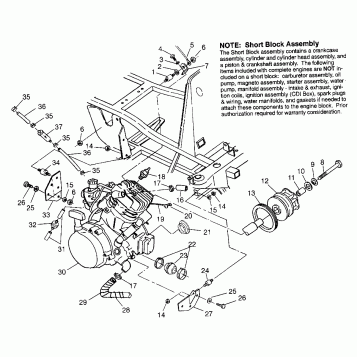 ENGINE MOUNTING (400) XPRESS 400 W969540 (4935923592A012)