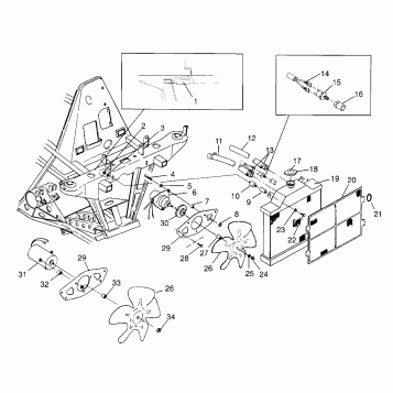 COOLING SYSTEM (400) XPRESS 400 W969540 (4935923592B001)