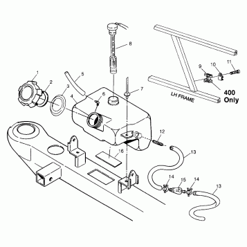 OIL TANK XPRESS 300 W969530 and XPRESS 400 W969540 (4935923592B004)