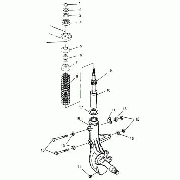 STRUT XPRESS 300 W969540 and XPRESS 400 W969540 (4935923592B007)