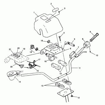 HANDLEBAR (300) XPRESS 300 W969530 (4935923592B009)