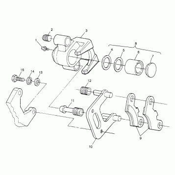 FRONT BRAKE XPRESS 300 W969530 and XPRESS 400 W969540 (4935923592C001)