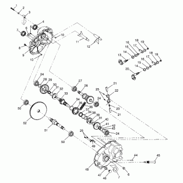 GEARCASE XPRESS 300 W969530 and XPRESS 400 W969540 (4935923592D001)