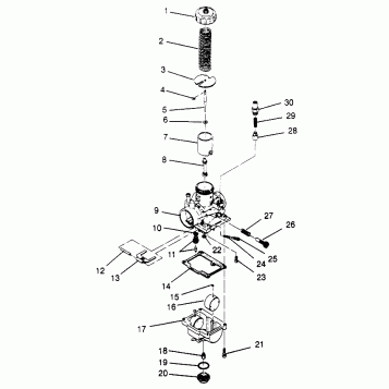 CARBURETOR (300) XPRESS 300 W969530 (4935923592D010)