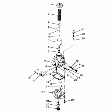 CARBURETOR (400) XPRESS 400 W969540 (4935923592E002)