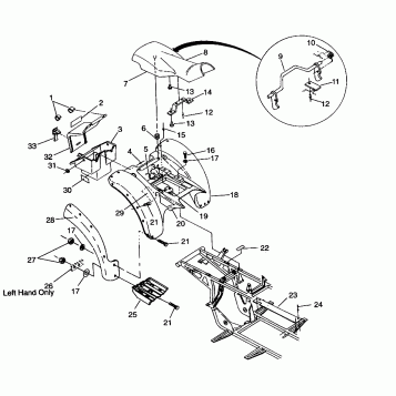 REAR CAB and SEAT Sportsman 4x4 W968040 (4935943594A006)