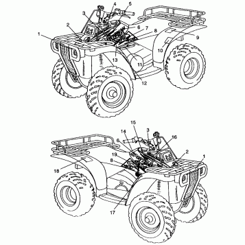 DECALS Sportsman 4x4 W968040 (4935943594A009)