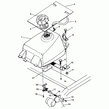FUEL TANK Sportsman 4x4 W968040 (4935943594A013)