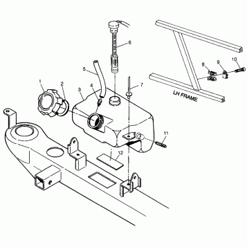 OIL TANK Sportsman 4x4 W968040 (4935943594A014)