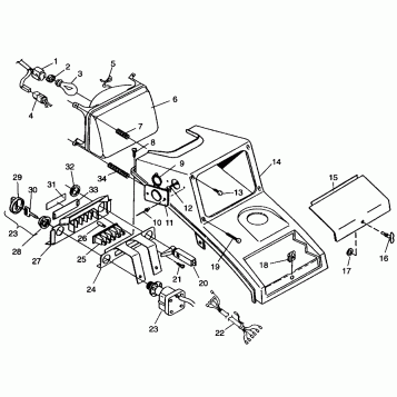 HEADLIGHT Sportsman 4x4 W968040 (4935943594B001)
