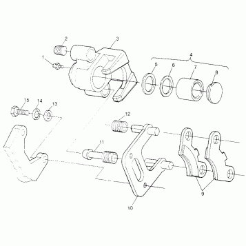 FRONT BRAKE Sportsman 4x4 W968040 (4935943594B008)