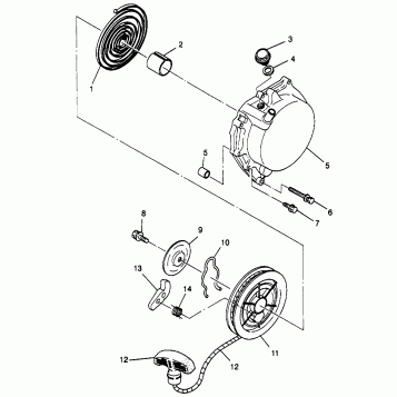 RECOIL STARTER Sportsman 4x4 W968040 (4935943594D005)