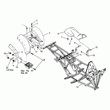 REAR CAB 6X6 400L W968740 and 6X6 400L Norwegian N968740 (4935963596A006)