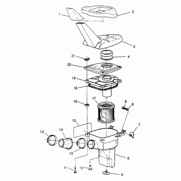 AIR BOX 6X6 400L - W968740 and  6X6 400L Norwegian - N968740 (4935963596B002)