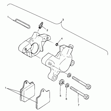 MIDDLE AXLE BRAKE 6X6 400L W968740 and 6X6 400L Norwegian N968740 (4935963596C004)
