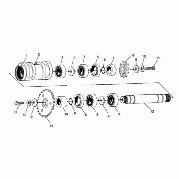 CENTER TIGHTENER  6X6 400L - W968740 and  6X6 400L Norwegian - N968740 (4935963596C005)