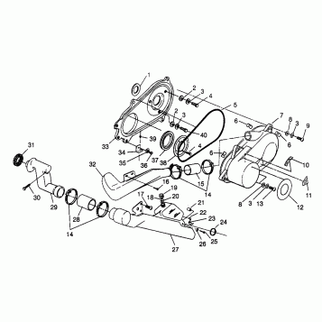 CLUTCH COVER 6X6 400L - W968740 and  6X6 400L Norwegian - N968740 (4935963596C009)