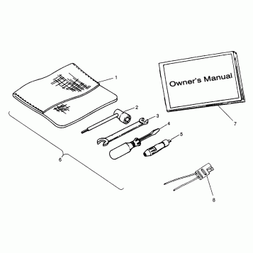 TOOL KIT 6X6 400L - W968740 and  6X6 400L Norwegian - N968740 (4935963596D004)