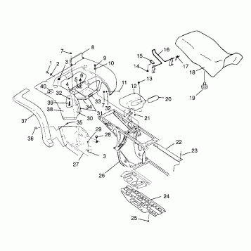 REAR CAB and SEAT XPLORER 400L W969140 (4935983598A006)